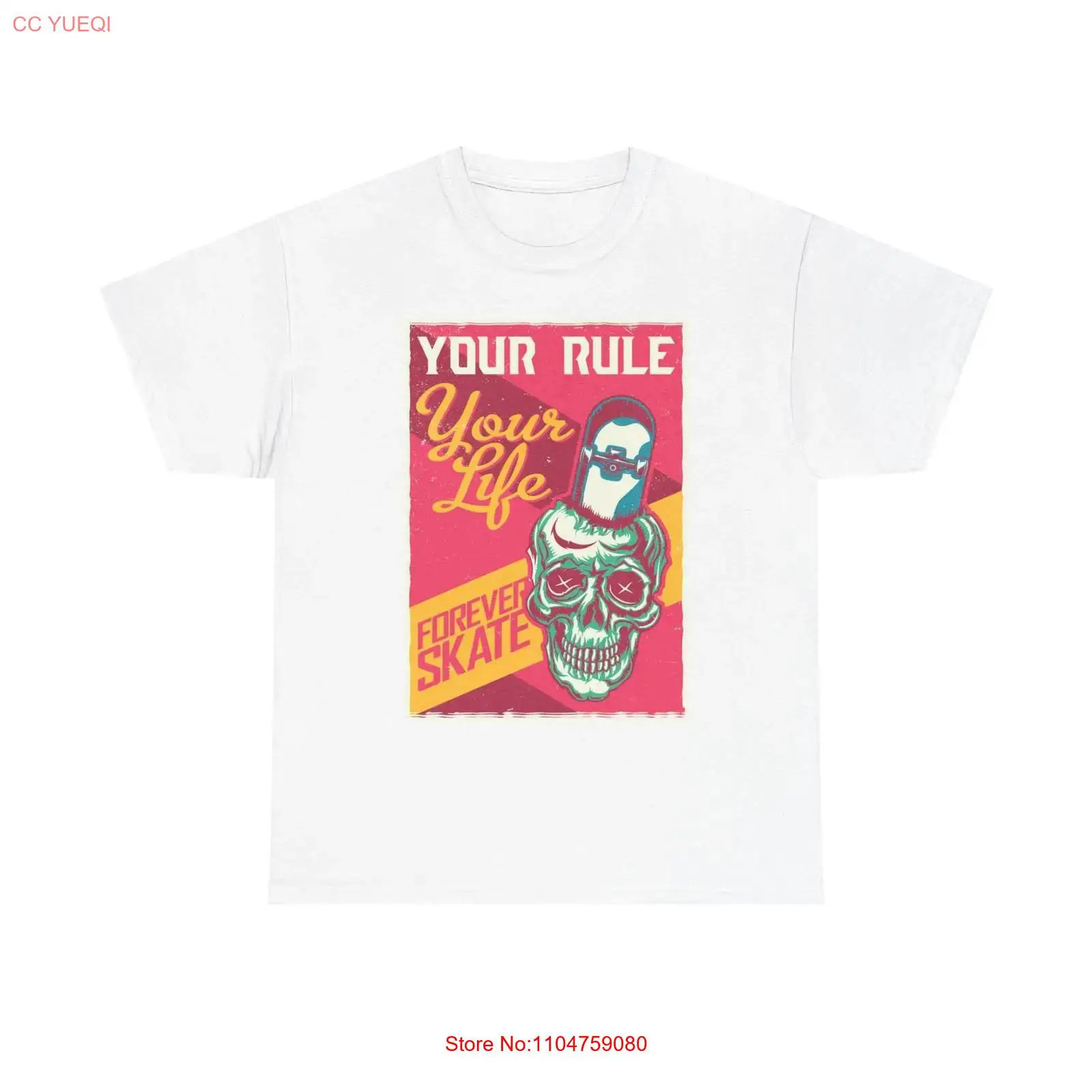 Streetwear Brand Graphic Designer - เสื้อยืด Forever Skate แบรนด์ใหม่ ผ้าฝ้ายวินเทจ ล้างทำความสะอาดแล้ว