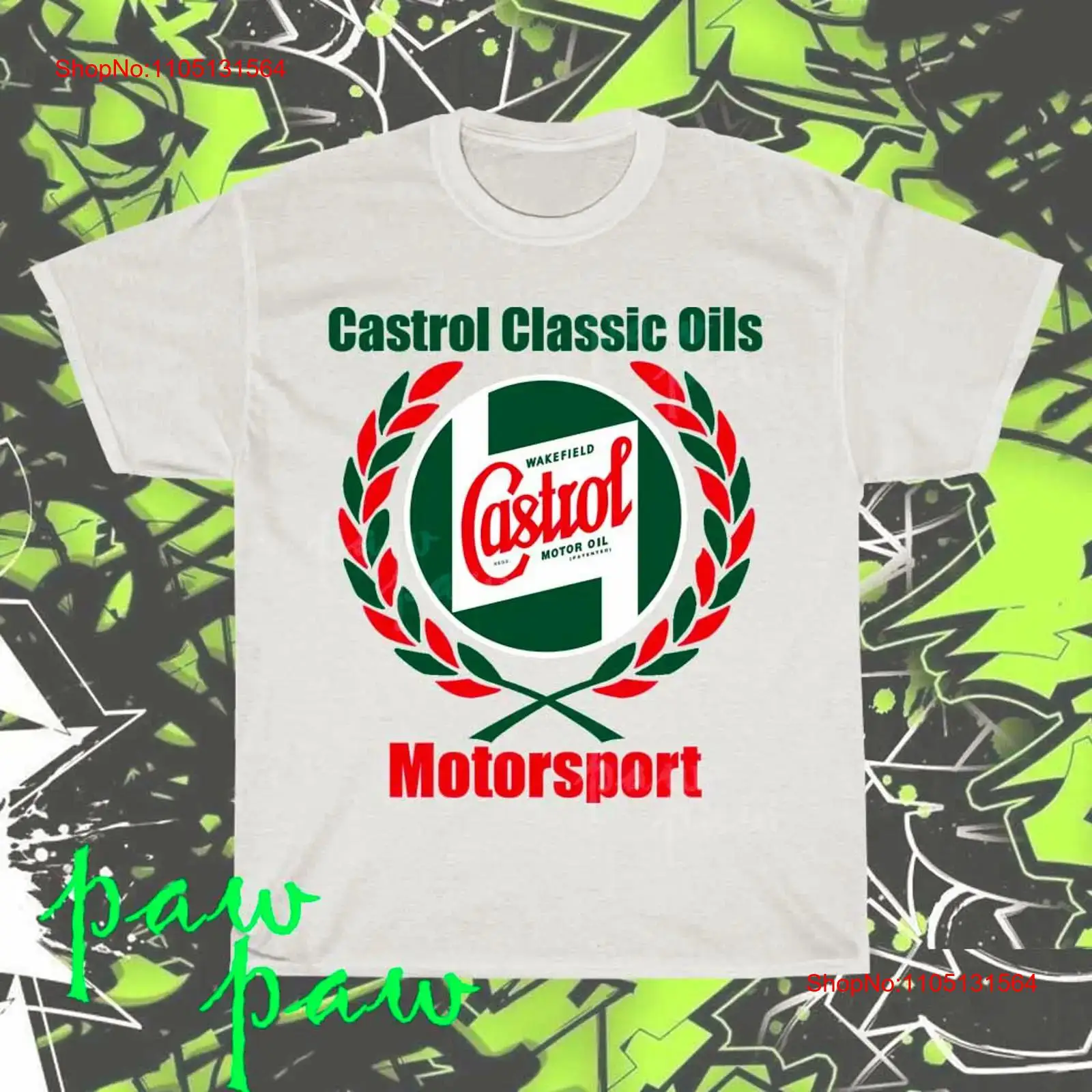 Streetwear Brand Graphic Designer - เสื้อยืดลายโลโก้ Castrol ของแท้ สไตล์อเมริกัน ตลกๆ ไซส์