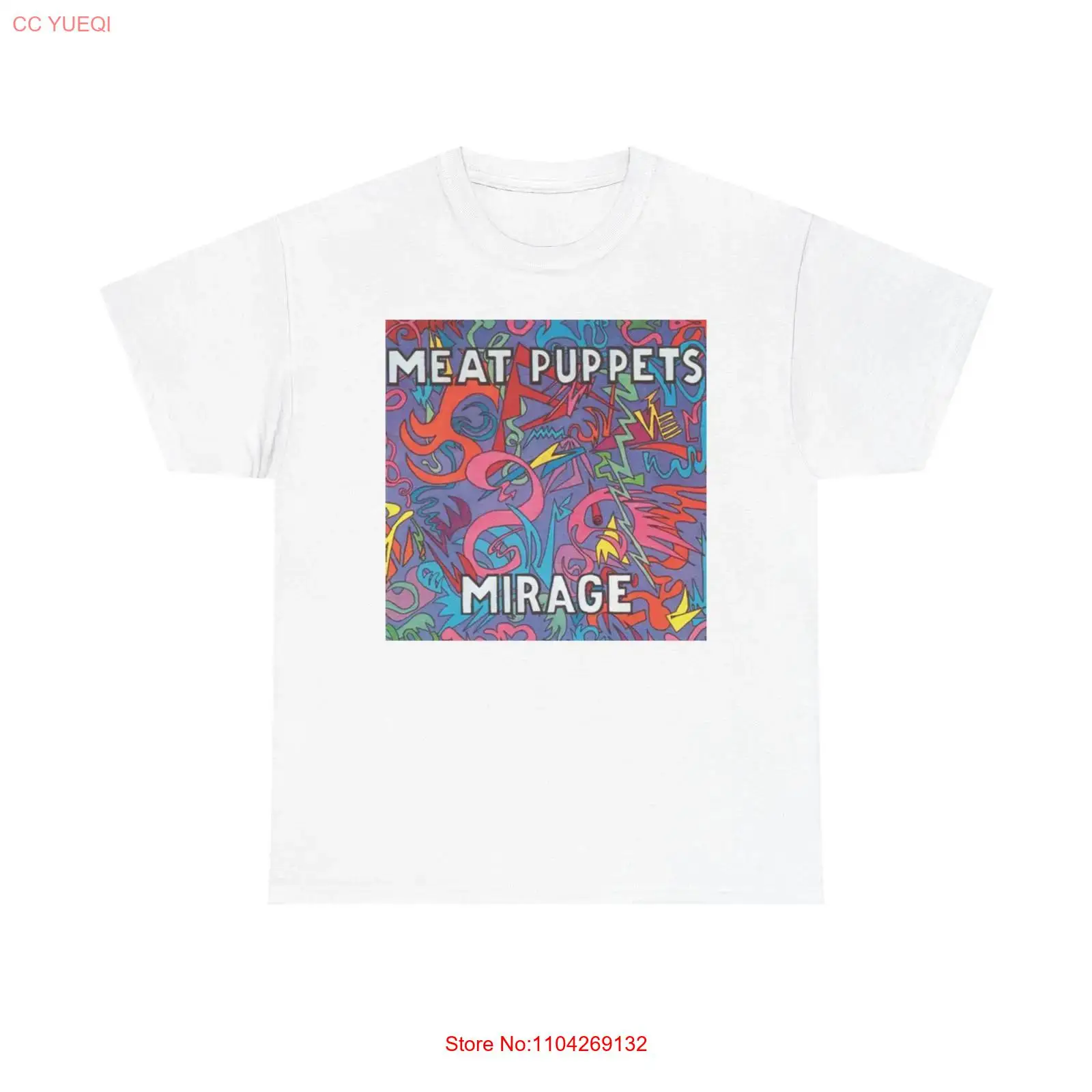 Streetwear Brand Graphic Designer - เสื้อยืด Meat Puppets Mirage ผ้าคอตตอนหนา แบรนด์ใหม่