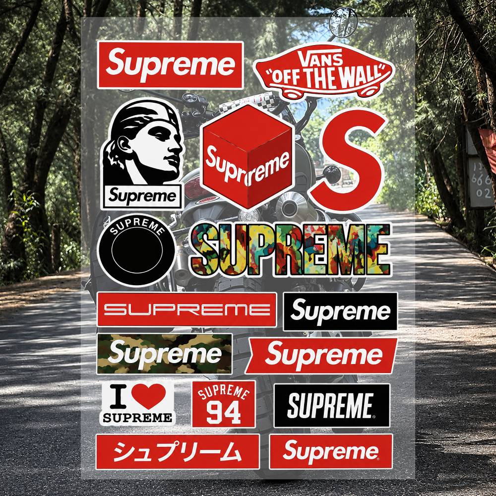 ชุดสติกเกอร์แบรนด์ A-s-supreme - Supreme Brand Streetwear บทวิจารณ์และราคา
