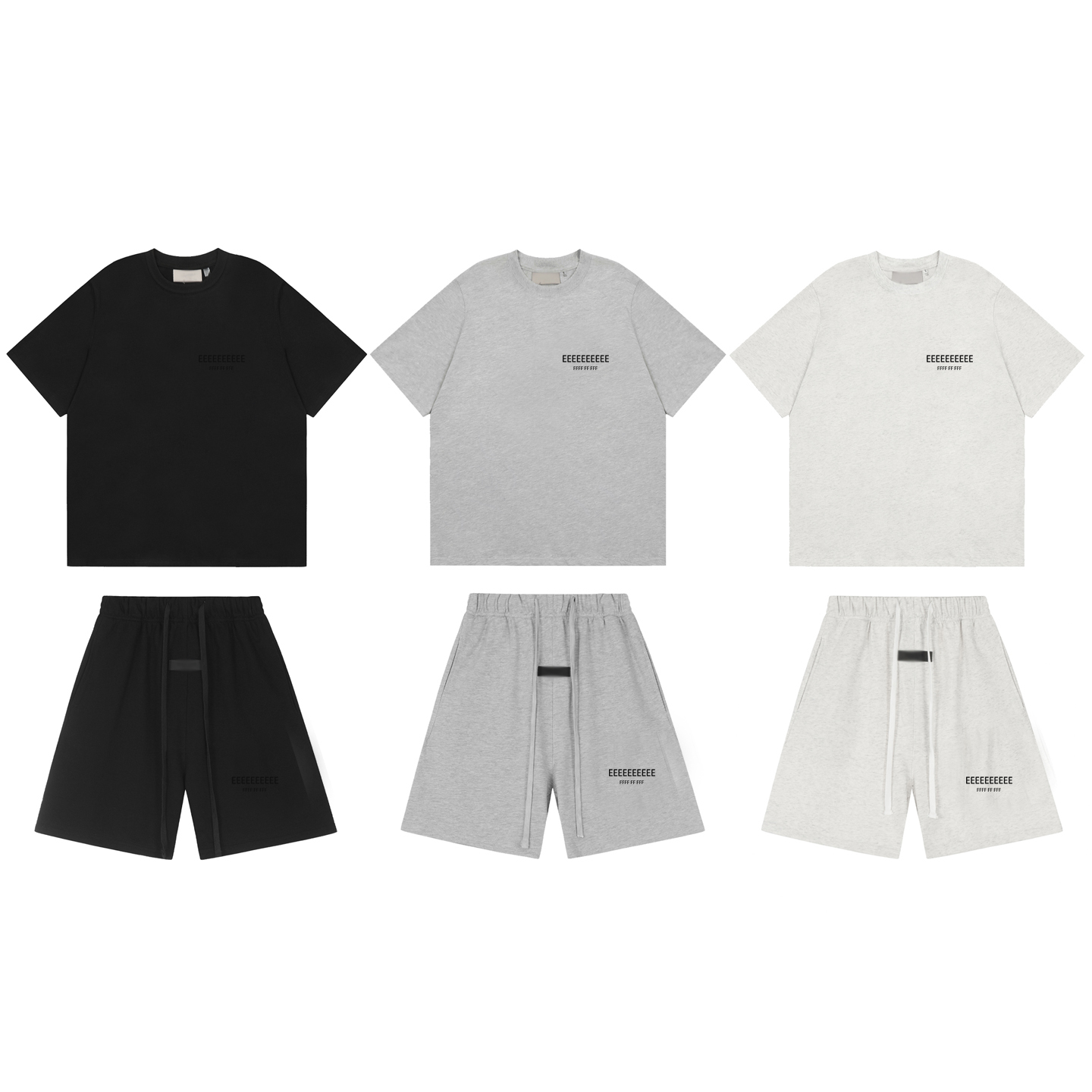 ชุดเสื้อยืดและกางเกงขาสั้นพิมพ - Fear Of God Essential บทวิจารณ์และราคา